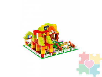 Конструктор МУЛЬТИ Фермерское хозяйство / 204 детали в системе хранения Игротека