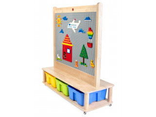Мобильное развивающее панно для вертикального МУЛЬТИ конструирования / двустороннее