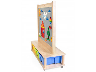 Мобильное развивающее панно для вертикального МУЛЬТИ конструирования / двустороннее