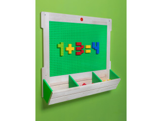 Развивающее панно для вертикального МУЛЬТИ конструирования / 930, зеленое поле