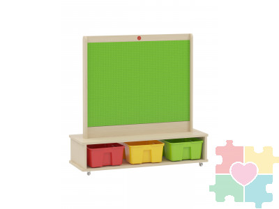Развивающее панно для вертикального МУЛЬТИ конструирования / 930, зеленое поле