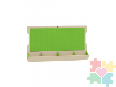 Развивающее панно для вертикального МУЛЬТИ конструирования / 1440, зеленое поле