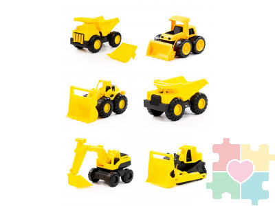 Набор машинок разного назначения / 6 шт