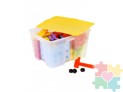 Крупногабаритный конструктор Мультикрути / 220 деталей в системе хранения