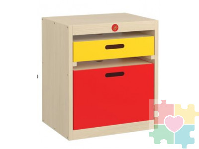 Игровой ЭКО-стеллаж 520 / 2 ящика