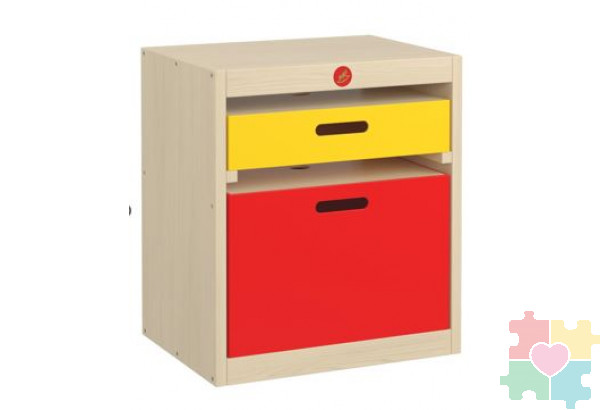 Игровой ЭКО-стеллаж 520 / 2 ящика