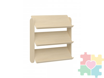 Полка настенная наклонная 98х89 / 3 яруса