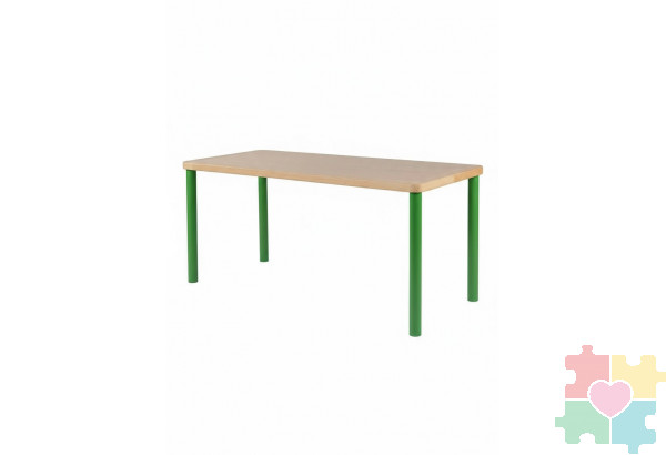 Стол детский двухместный прямоугольный 520 / зелёный Стол детский двухместный прямоугольный 520 / зелёный