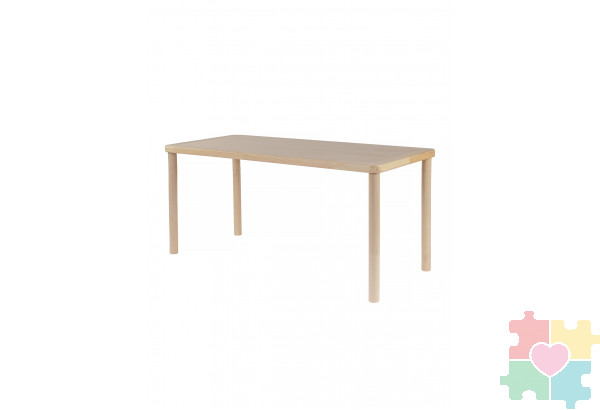 Стол детский двухместный прямоугольный 520 / натуральное дерево Стол детский двухместный прямоугольный 520 / натуральное дерево