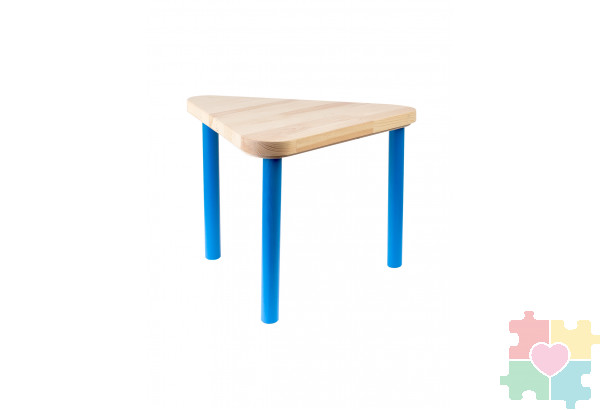 Стол детский треугольный 520 / синий Стол детский треугольный 520 / синий