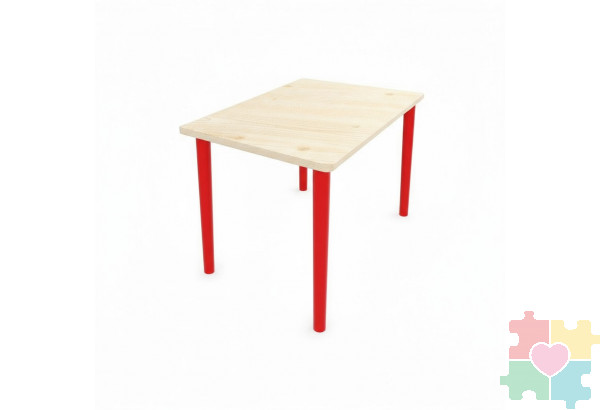 Стол детский трапециевидный 520 / красный Стол детский трапециевидный 520 / красный