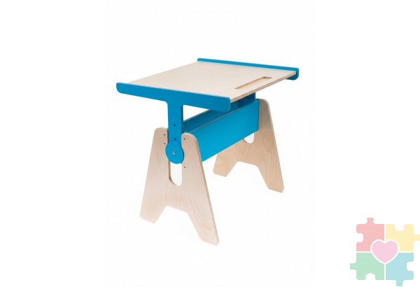 Парта одноместная регулируемая / синяя Парта одноместная регулируемая / синяя