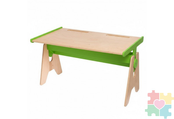 Парта двухместная регулируемая / зелёная Парта двухместная регулируемая / зелёная