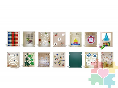 Набор тактильно-развивающих панелей «14 в 1», 82x59x73, см. 