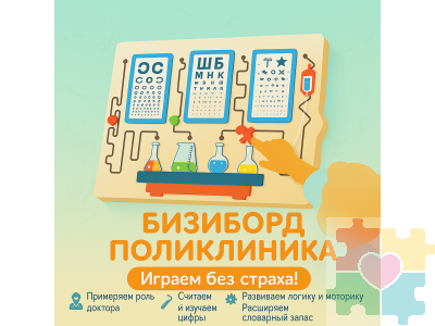 Бизиборд "Поликлиника"