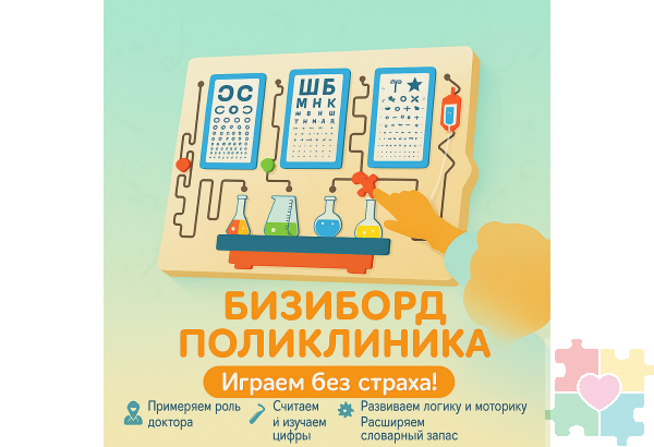 Бизиборд "Поликлиника"