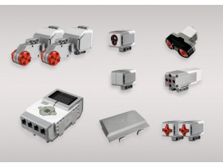 Комплект для занятий робототехникой с пластиковыми боксами для хранения деталей (сборка А45544-00 и А45560-00)