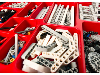 Комплект для занятий робототехникой с пластиковыми боксами для хранения деталей (сборка А45544-00 и А45560-00)