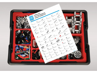 Комплект для занятий робототехникой с пластиковыми боксами для хранения деталей (сборка А45544-00 и А45560-00)