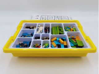 Набор для занятий робототехникой с пластиковым боксом для хранения деталей сборка 45300-00