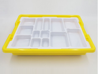 Набор для занятий робототехникой с пластиковым боксом, дополнительным мотором, зарядным устройством, аккумуляторами и запасным набором деталей (сборка 45300-02)