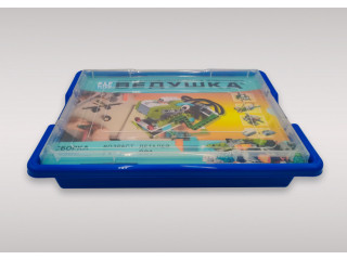 Набор для занятий робототехникой с пластиковым боксом для хранения деталей (45300 home)