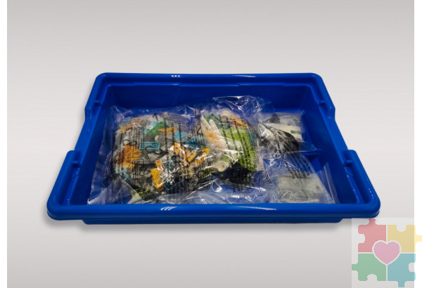 Набор для занятий робототехникой с пластиковым боксом для хранения деталей (45300 home)