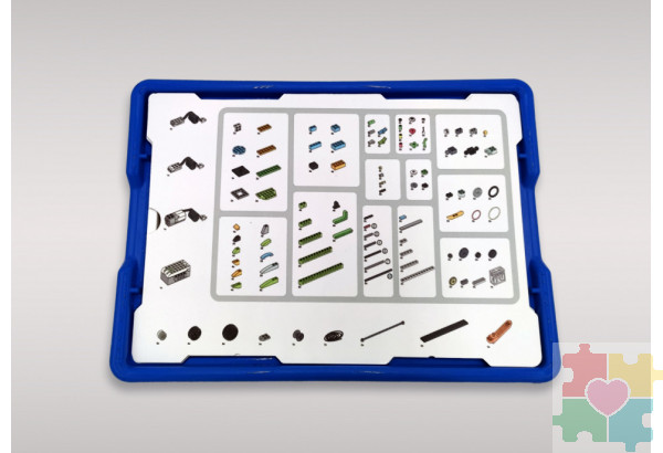 Набор для занятий робототехникой с пластиковым боксом для хранения деталей (45300 home)