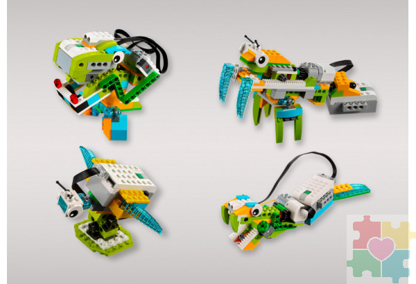 Набор для занятий робототехникой с пластиковым боксом для хранения деталей (45300 home)