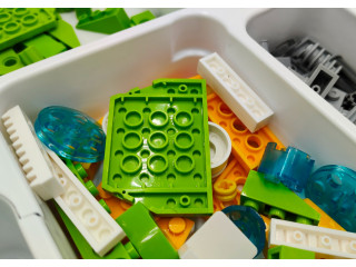 Набор для занятий робототехникой с пластиковым боксом для хранения деталей (45300 home)