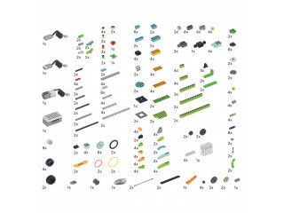 Набор для занятий робототехникой с пластиковым боксом для хранения деталей (45300 home)