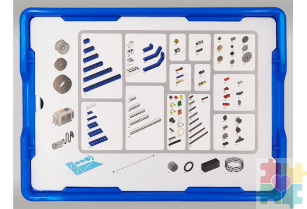 Набор для занятий робототехникой с пластиковым боксом для хранения деталей (сборка А9686-00)