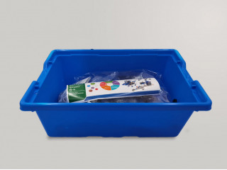 Набор для занятий робототехникой с пластиковым боксом для хранения деталей (сборка А9686-00)