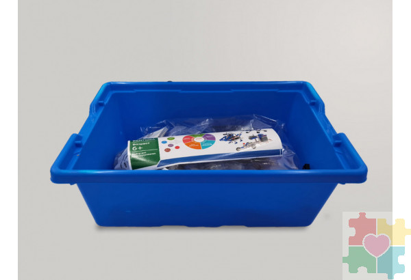 Набор для занятий робототехникой с пластиковым боксом для хранения деталей (сборка А9686-00)