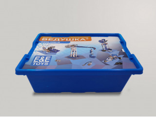 Набор для занятий робототехникой с пластиковым боксом для хранения деталей (сборка А9686-00)