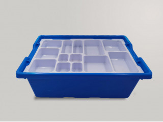 Набор для занятий робототехникой с пластиковым боксом для хранения деталей (сборка А9686-00)