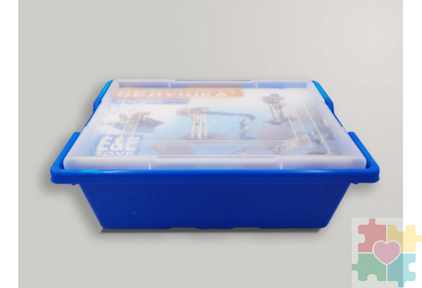Набор для занятий робототехникой с пластиковым боксом для хранения деталей (сборка А9686-00)