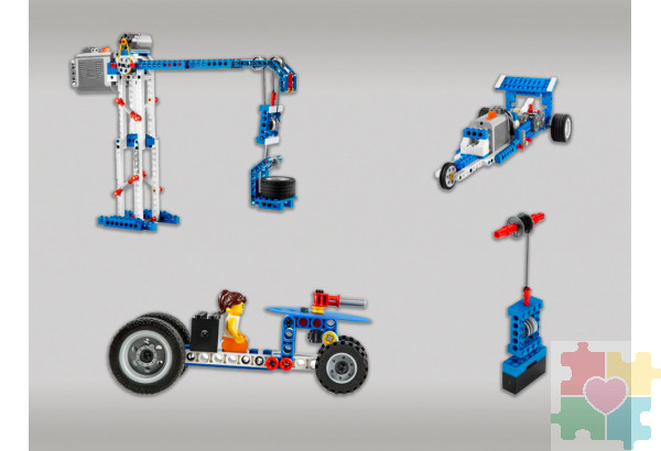 Набор для занятий робототехникой с пластиковым боксом для хранения деталей (сборка А9686-00)