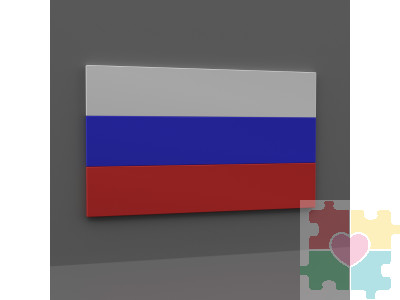 Декоративная настенная панель в виде флага России
