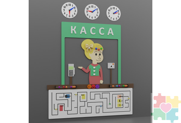 Комплексное настенное решение на тему банка
